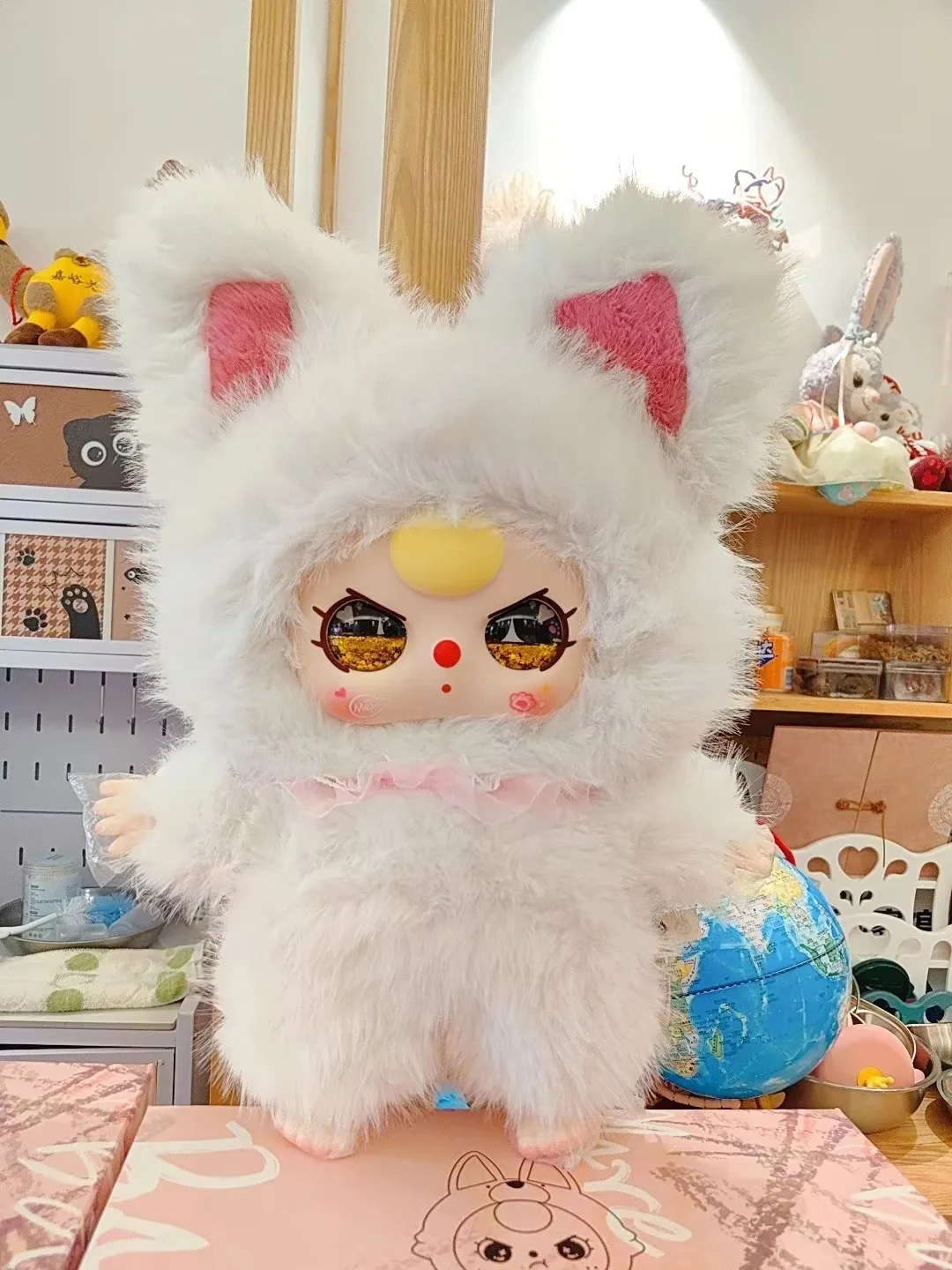 Figurka akcji Baby Three Ai 800% Bliand Box Can Tell A Story In English Limited Kawaii, duża figurka winylowa, prezent dla dzieci