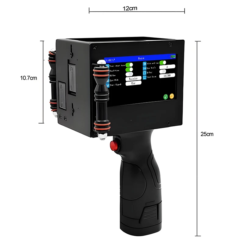 الجملة طابعة محمولة 50.8 مللي متر الإيمان OEM/ODM رائجة البيع المحمولة النافثة للحبر الطباعة بندقية 600 ديسيبل متوحد الخواص تواريخ انتهاء الصلاحية قماش كرتوني معدني #2