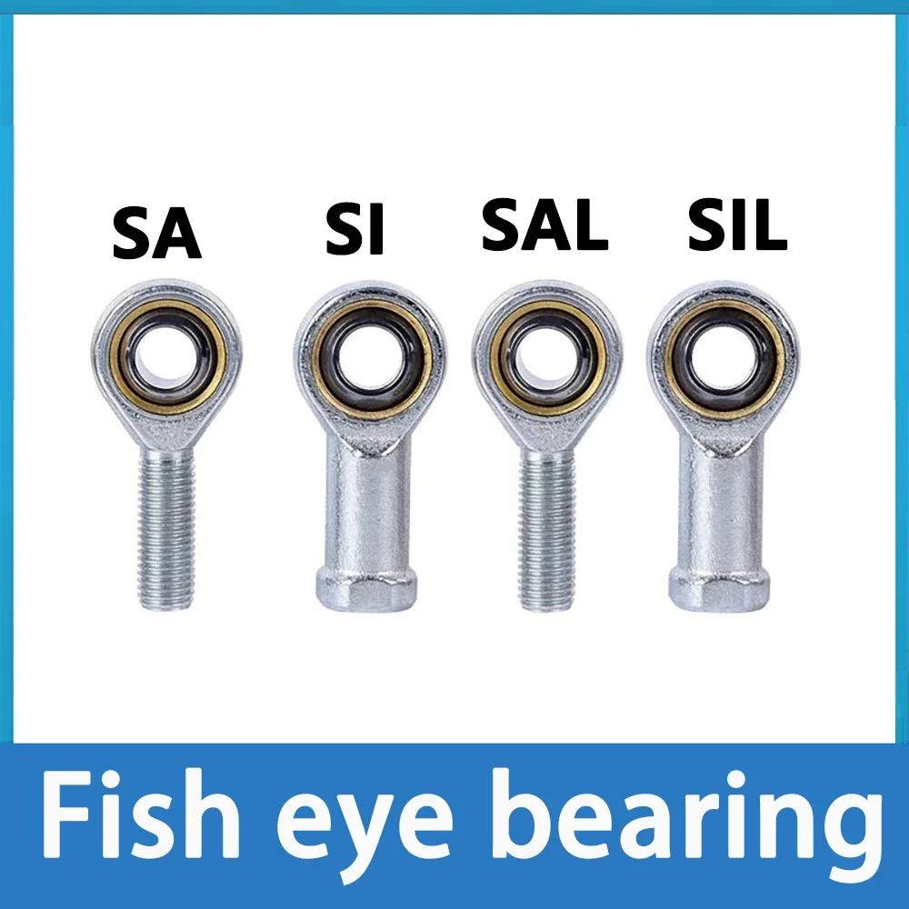 

Rod End Spherical Bearings 4mm/5mm/6mm/8mm/10mm/12mm/16mm/20mm SA SI SAL SIL T/K Joint Metric Threaded Rod End Bearing