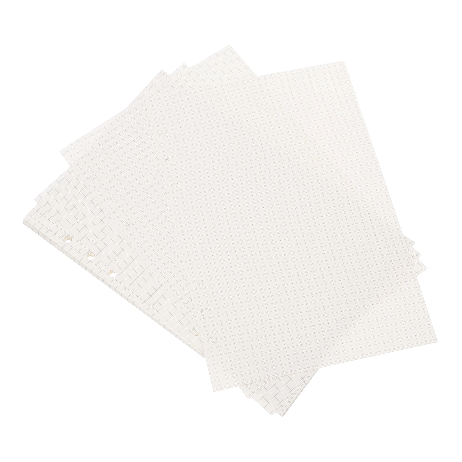 

A5 Grid Refill Paper 45 Sheets Loose Leaf Binder Refills Notepad Inner Paper Smooth Writing Versatile Layout Detachable Notebook