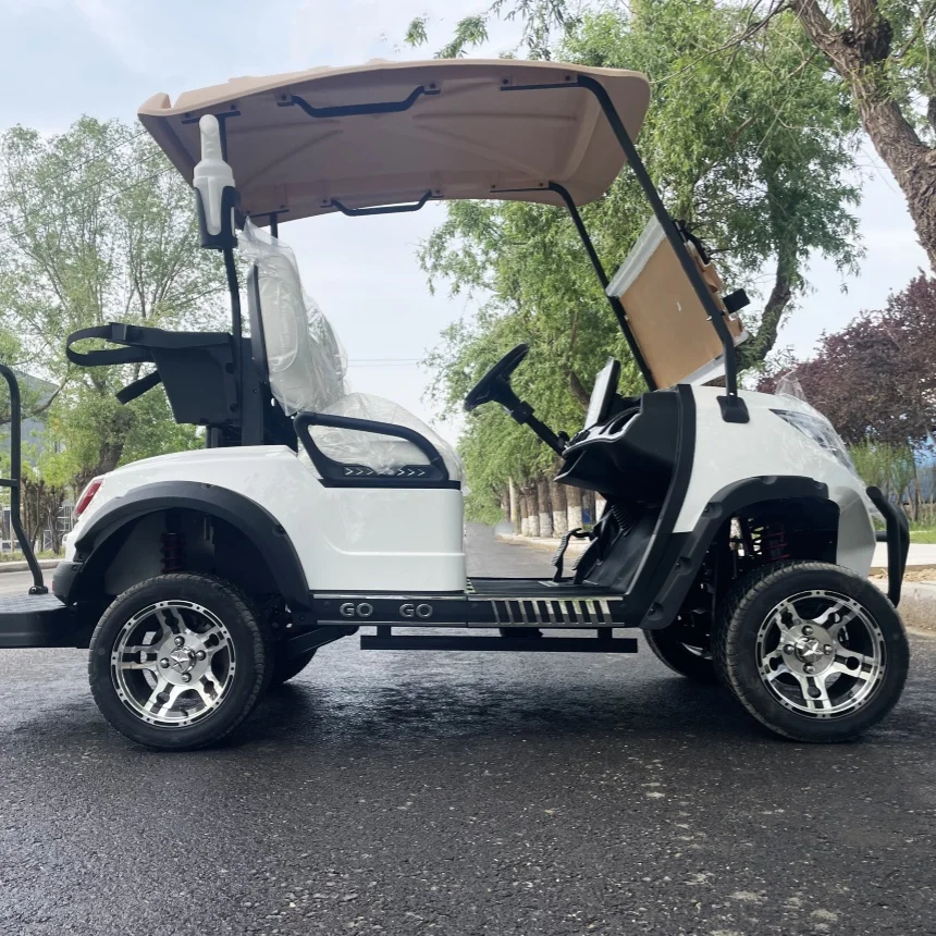 

Street Legal Lithium Battery Golf Cart China 4 Seater Electric Golf Cart With Golf Bag Straps And Basket For Golf Course