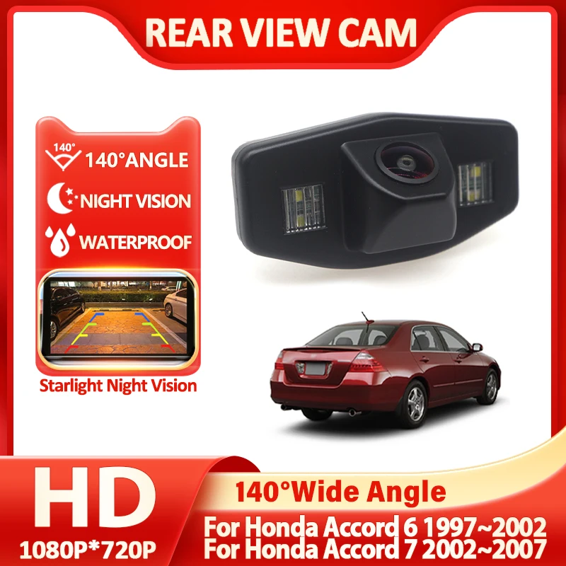 

140° HD CCD 1080P Car Rear View Camera Night Vision Reverse For Honda Accord 6 1997~2002 For Honda Accord 7 2002~2006 2007