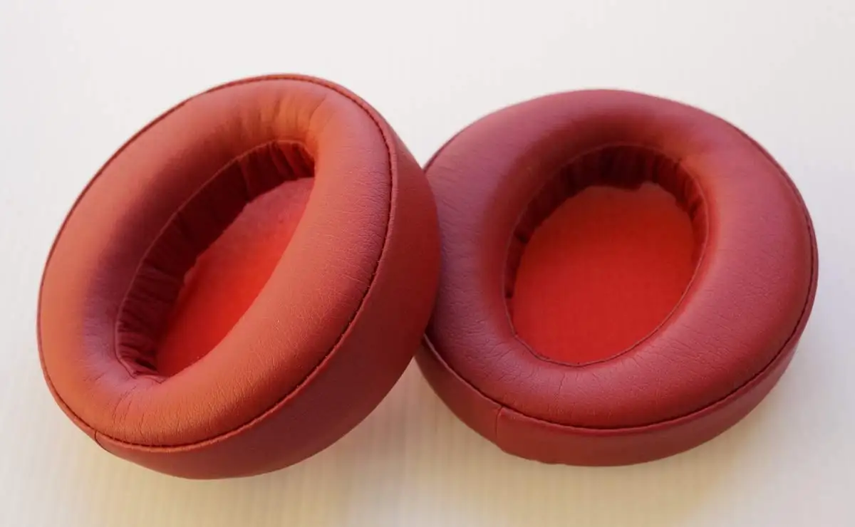 قطع غيار لسماعات الرأس اللاسلكية V-MOTA ، سماعات أذن متوافقة مع منصات سوني ، وسادة حمراء