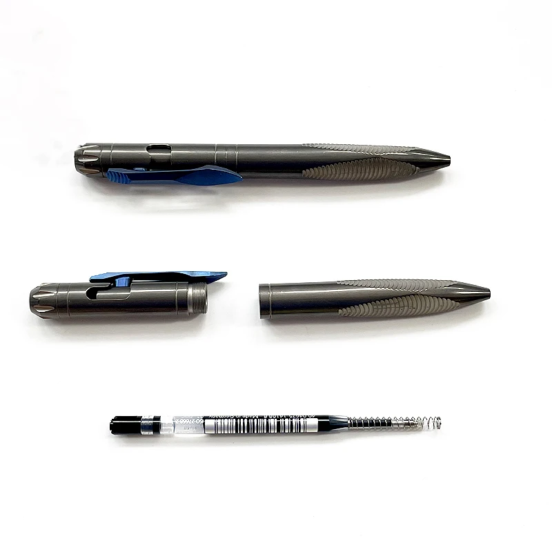 Imagem -06 - Titanium Alloy Mini Triângulo Tactical Pen Caneta Edc Bolt Caneta de Assinatura Portátil Desktop