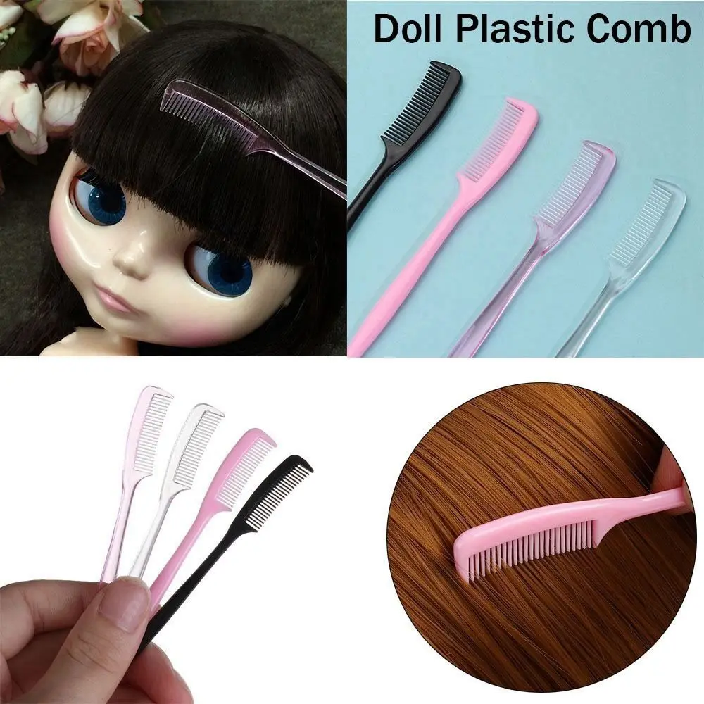 5pcs  Plastic Comb Eyelash Eyebrow Comb 9cm/10.3cm/7.5cm Transparent Comb For BJD Mini Comb 1/3 1/4 1/6 1/8 Doll Accessories