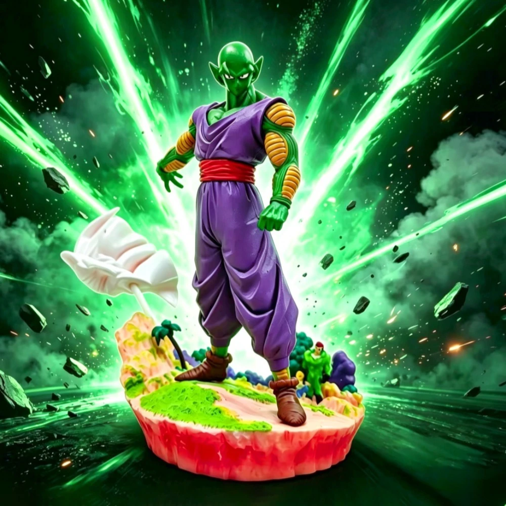15cm/5,91 Zoll Anime Dragon Ball Z Figur mit Umhang Piccolo Actionfiguren PVC-Statue Schreibtisch-Ornament Sammlermodell Spielzeug Geschenke