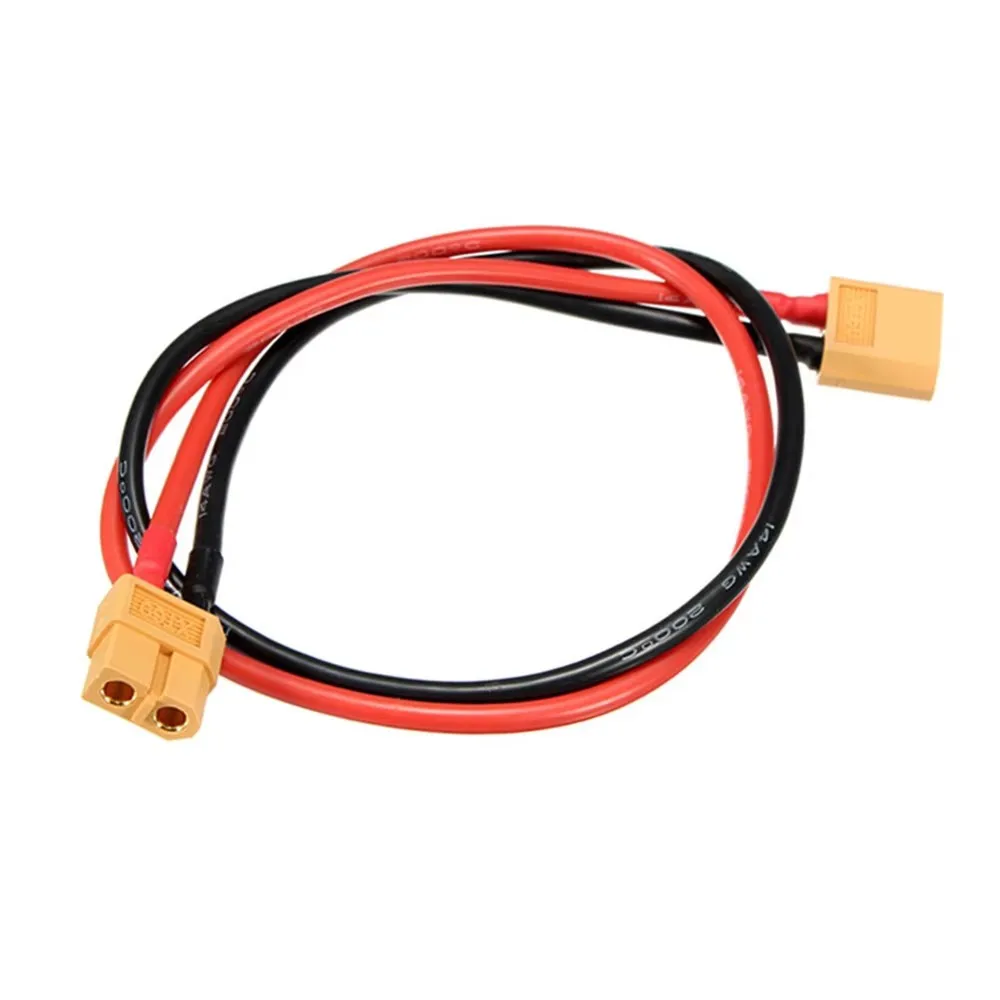 1PCS XT60 Connector Extension Cable Male to Female Plug Silicone Wire 14AWG 12AWG 5~50CM
