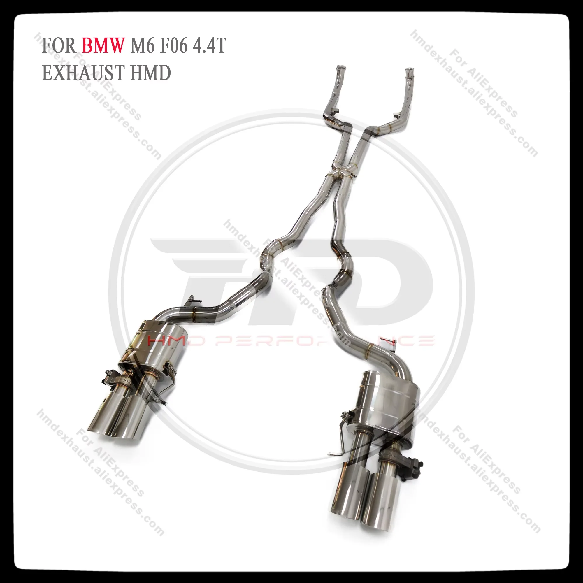 HMD Stainless Steel Exhaust System Performance Catback For BMW M5 M6 F10 F06 Auto Modification Electronic Valve Muffler