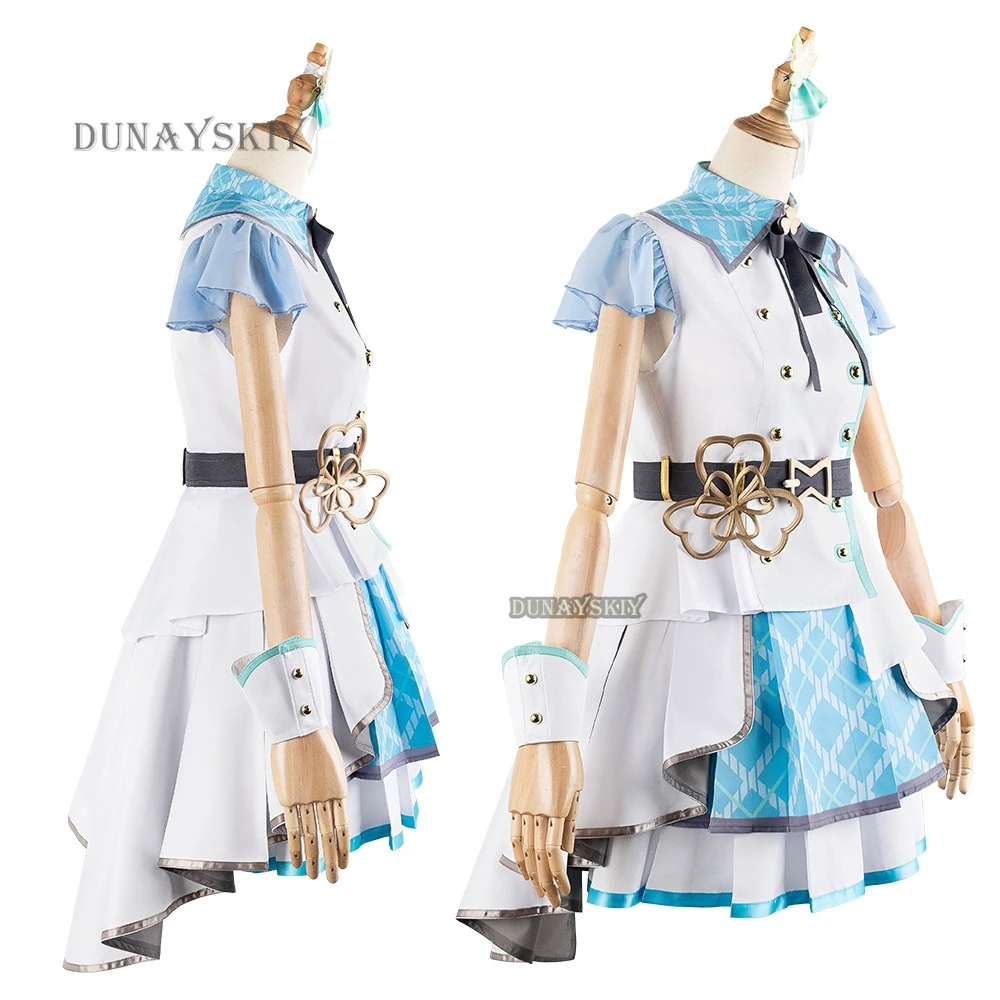 Anime Project Sekai MORE MORE JUMP Cosplay Costume Hinomori Shizuku Wig Idol Lolita Cos Roleplay Uniform Women Girl Outfit Suit