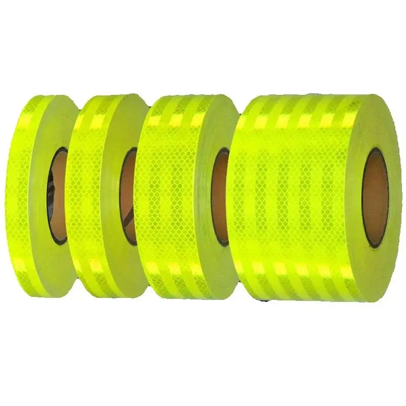 

Class II Super Reflective Adhesive Tape Fluorescent High Reflection Safety Caution Road Warning Reflective Sticker For Vehicle