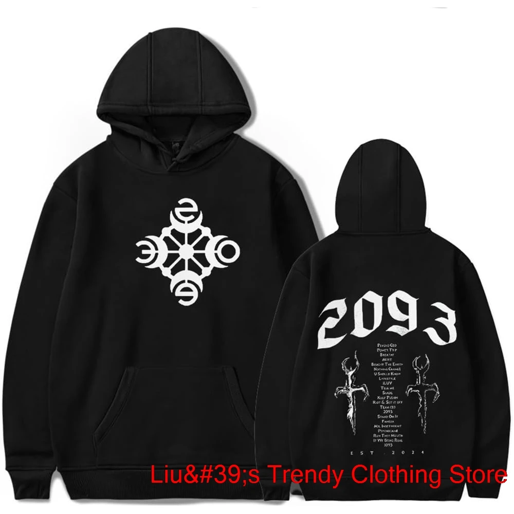 

Yeat 2093 Crop Circle Hoodies Rapper New Logo Merch Pullovers Women Men Fashion Casual HipHop Style Sweatshirts Top