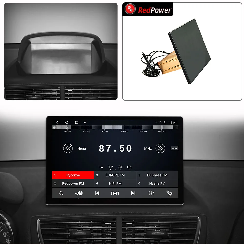 12.95 inch car radio redpower HiFi for Opel Mokka 2012 2016 Android 10.0 DVD player audio video DSP CarPlay 2 Din