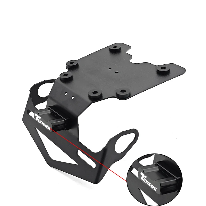 For Yamaha Tenere 700 Tenere700 Rally XTZ700 T7 Aluminum License Plate Bracket with Light Tail Tidy Fender Eliminator 2019-2024
