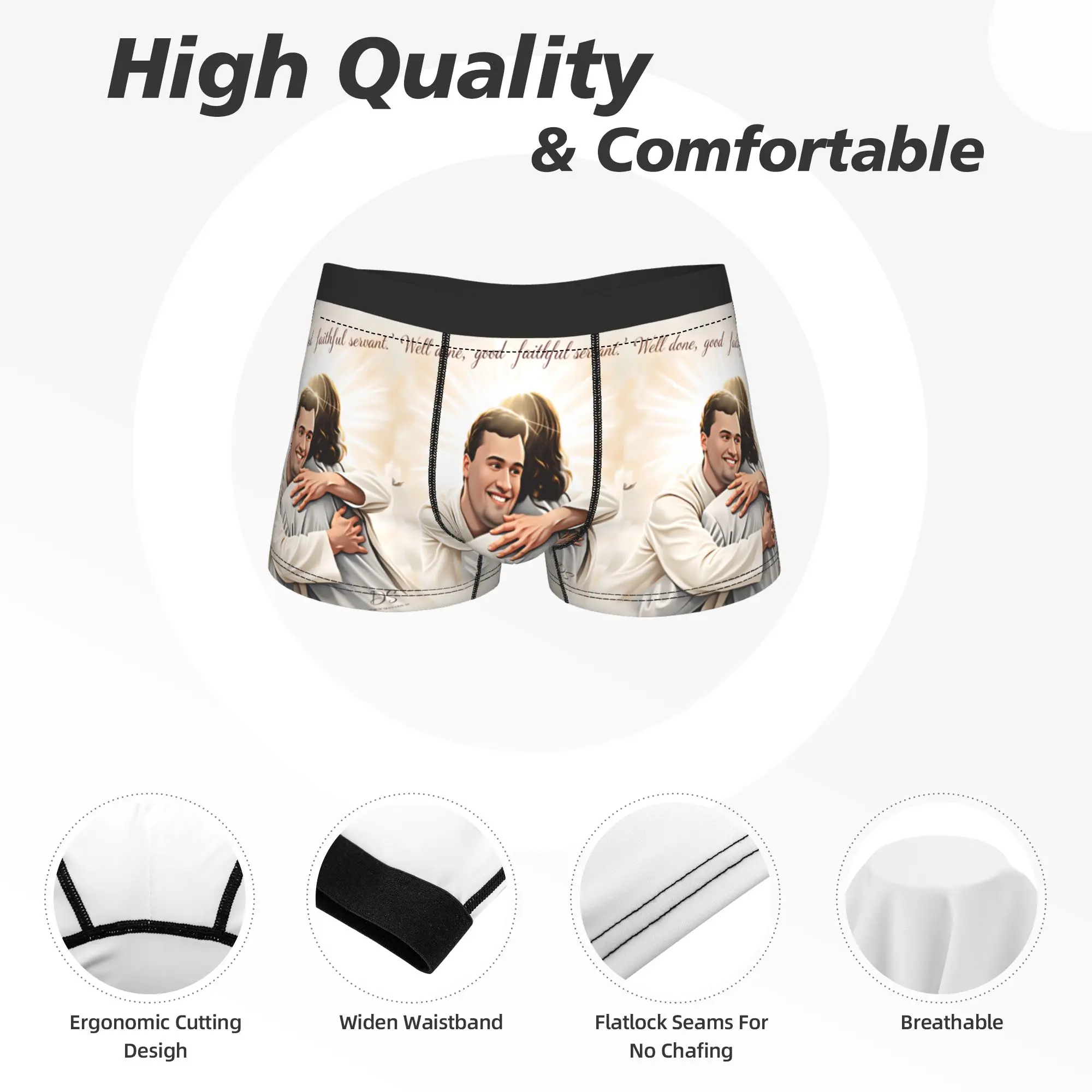 تشارلي كيرك الملائكية المدافعين الملابس الداخلية رجل سراويل نمط مرونة جذع ترينكي السراويل ملخصات زائد الحجم