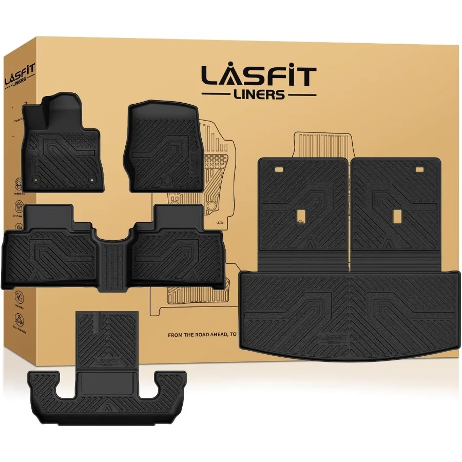 

Коврики для груза с ковриком на спинку для Explorer 20222025 6, индивидуальный крой, всепогодная защита, TPE, легко очищаемая напольная подкладка