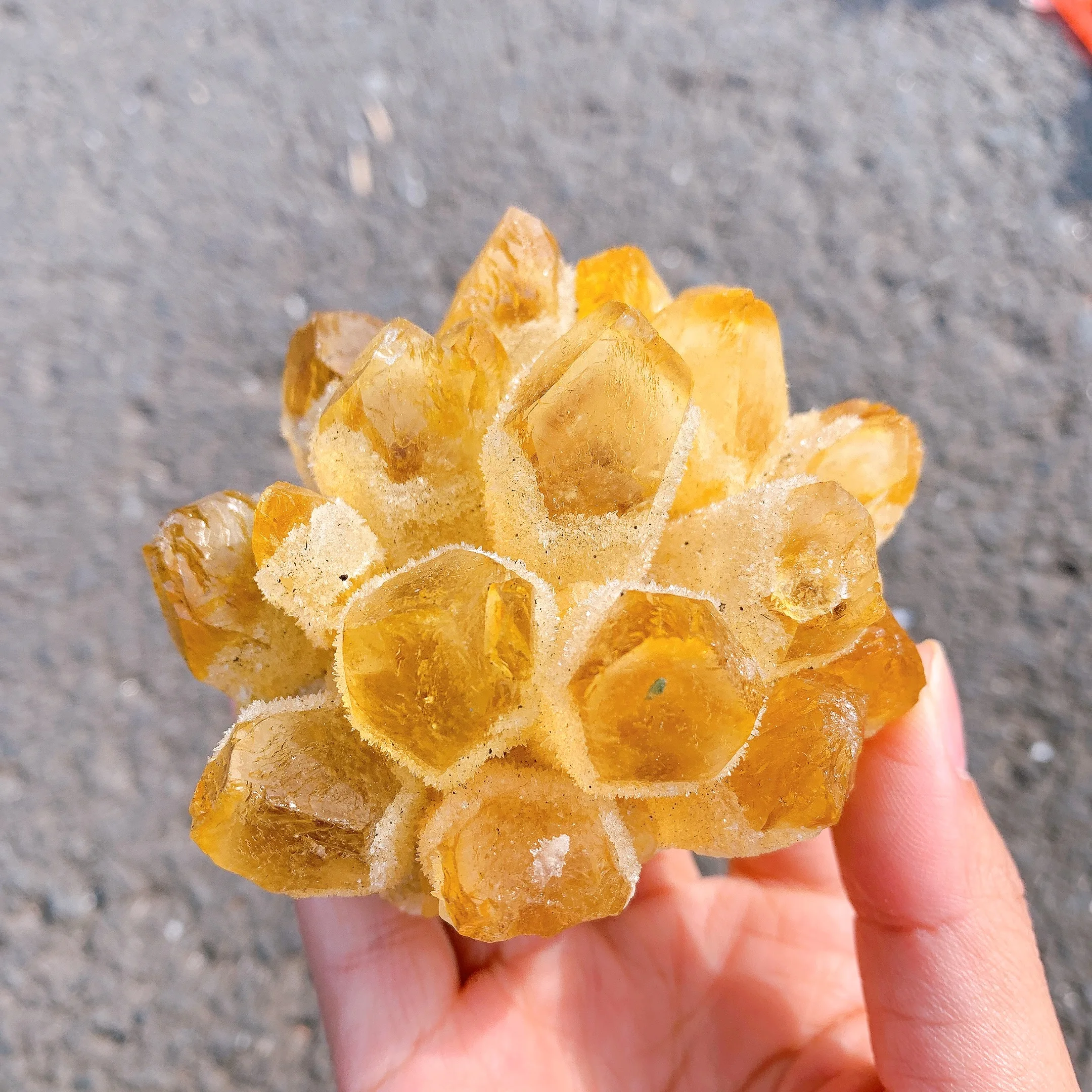 300g+ New Yellow Quartz Crystal Cluster Mineral Specimen Reiki Healing decor