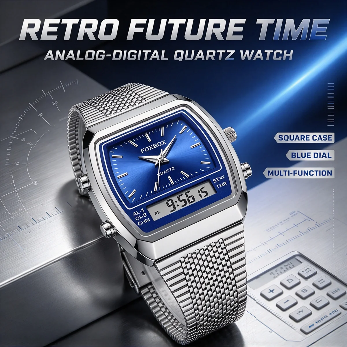 Timex Watches Smartwatch - FOXBOX New Men's Watches Double Display