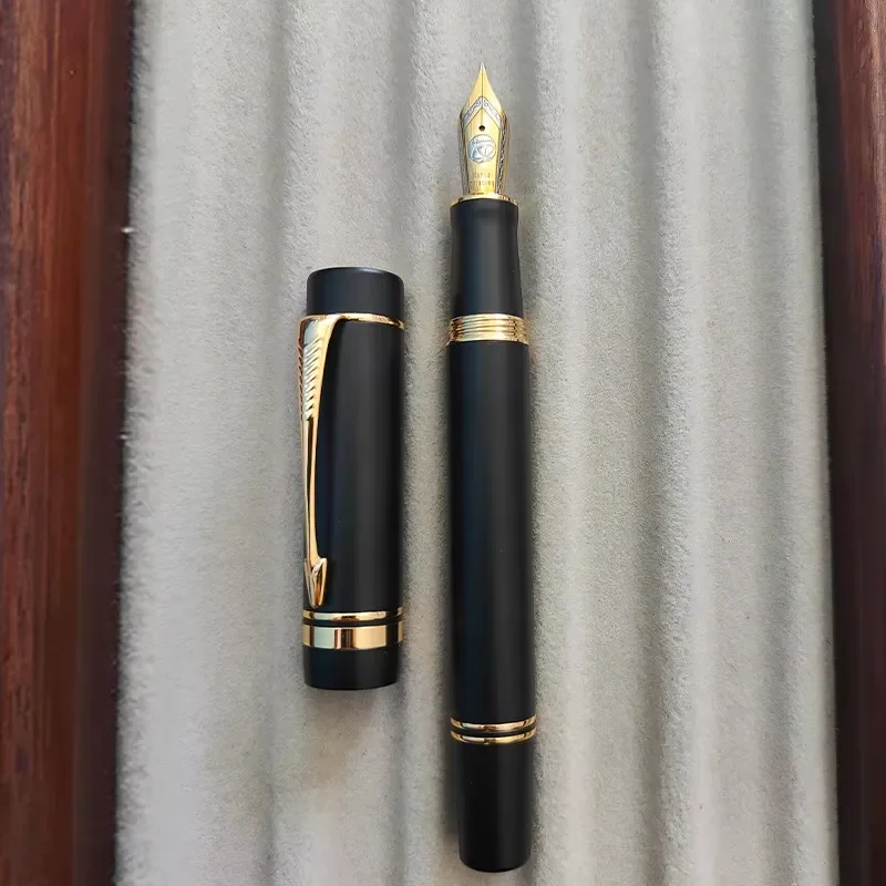 Lemon M1 Piston Ink Fountain Pen for Calligraphy Practice Metal Body Luxury Business Writing Pen Hand-Polished Nib Smooth