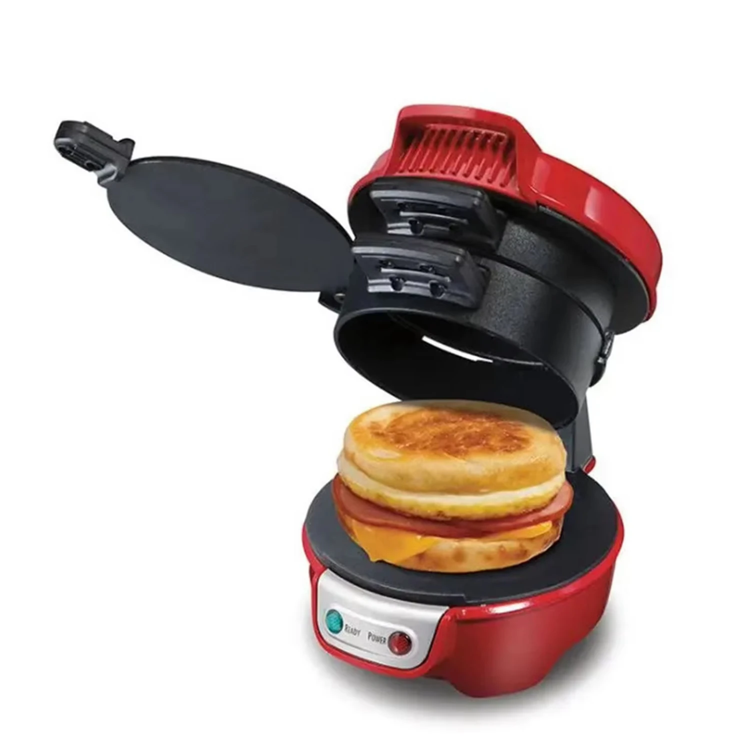 Burger Sandwich Maker 600W Bread Grill Baking Toaster Bread Machine  Breakfast  Kitchen Pancake Pan 110-220V