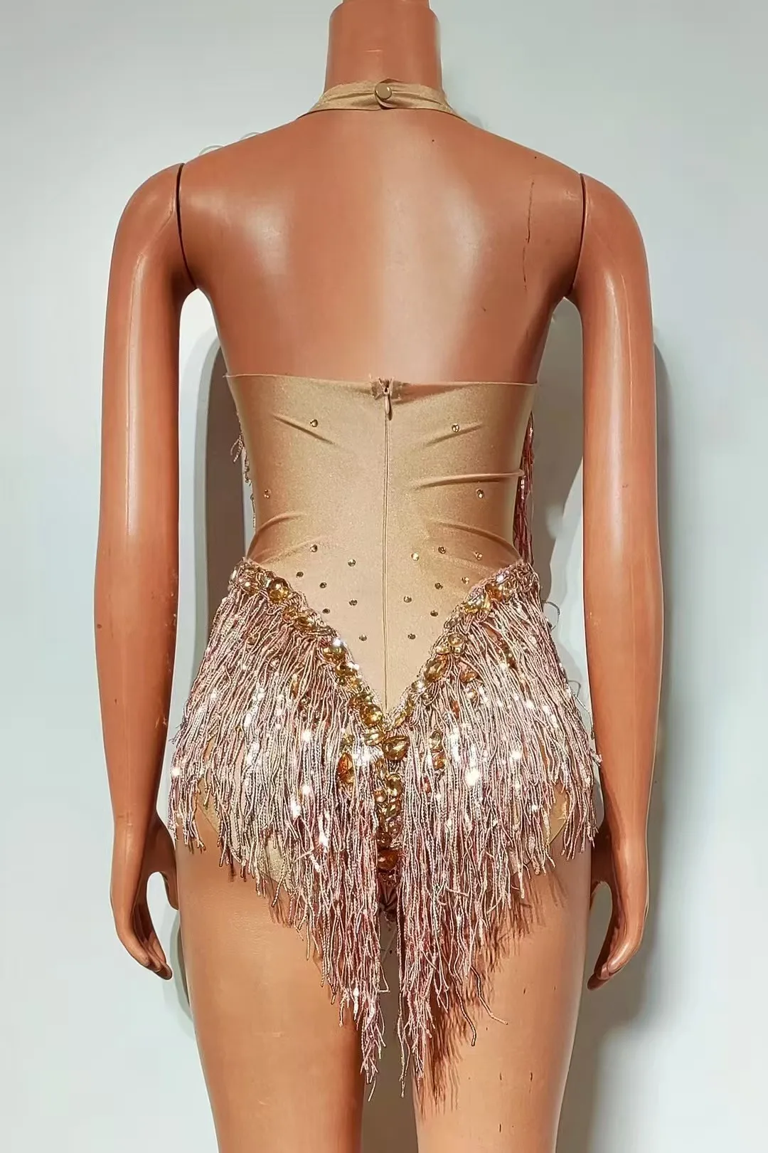 고품질 핫스탬핑 태슬 섹시 탄성 점프수트 2025 신상 맞춤 여성 의류 A757