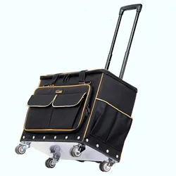 Professional Men's Work Hardware Toolbag Big Electrician Storage Portable Pouch Trolley Canvas Suitcase Tool Bag Large Capacity