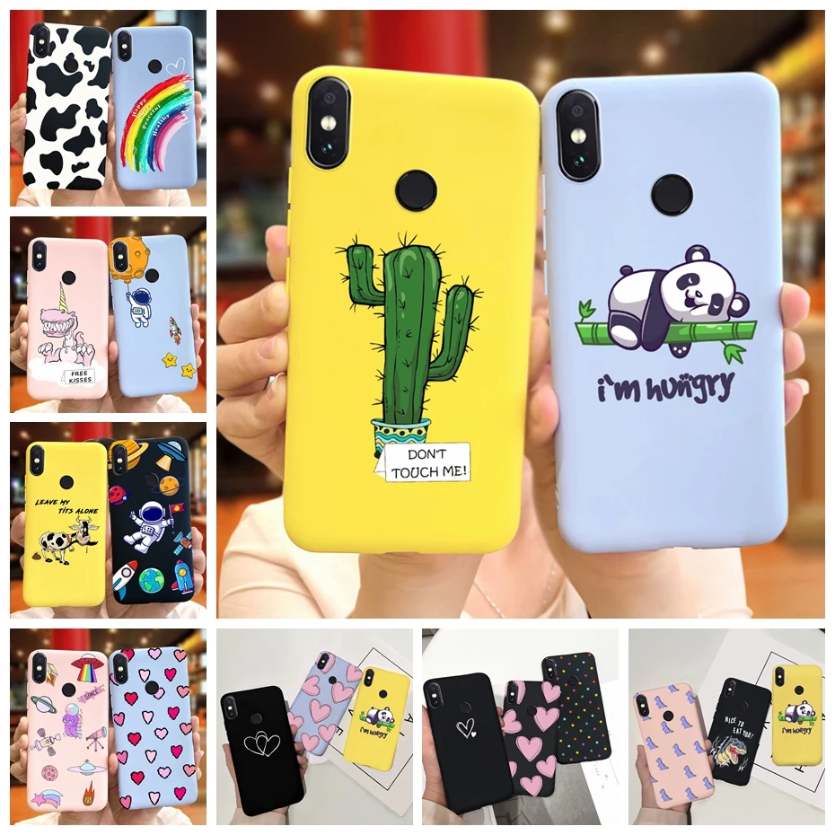 Cartooon Cactus Panda Case For Xiaomi Redmi Note 5 Pro Soft Silicone TPU Cover For Redmi Note 5 5Pro Note5 Cases Cute Bumper