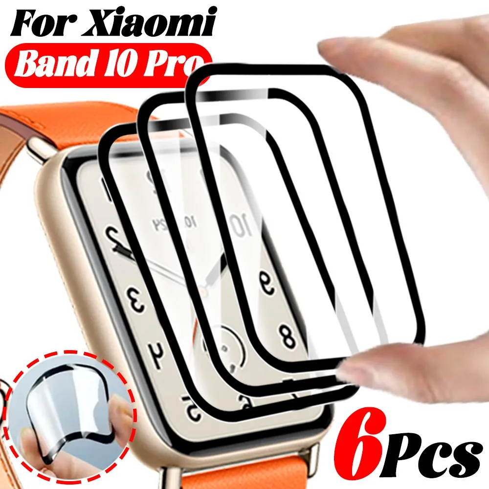 

For Xiaomi Mi Band 10Pro 1/2/4/6PCS Screen Protectors HD Anti-scratch Full Cover PMMA Composite Films for Xiaomi Mi Band 10 Pro