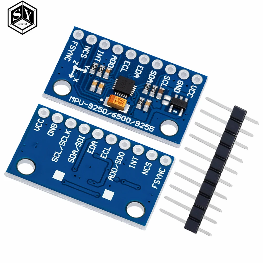 MPU-9250 GY-9250 9-axis sensor module I2C/SPI Communications Thriaxis gyroscope + triaxial accelerometer+triaxial magnetic field