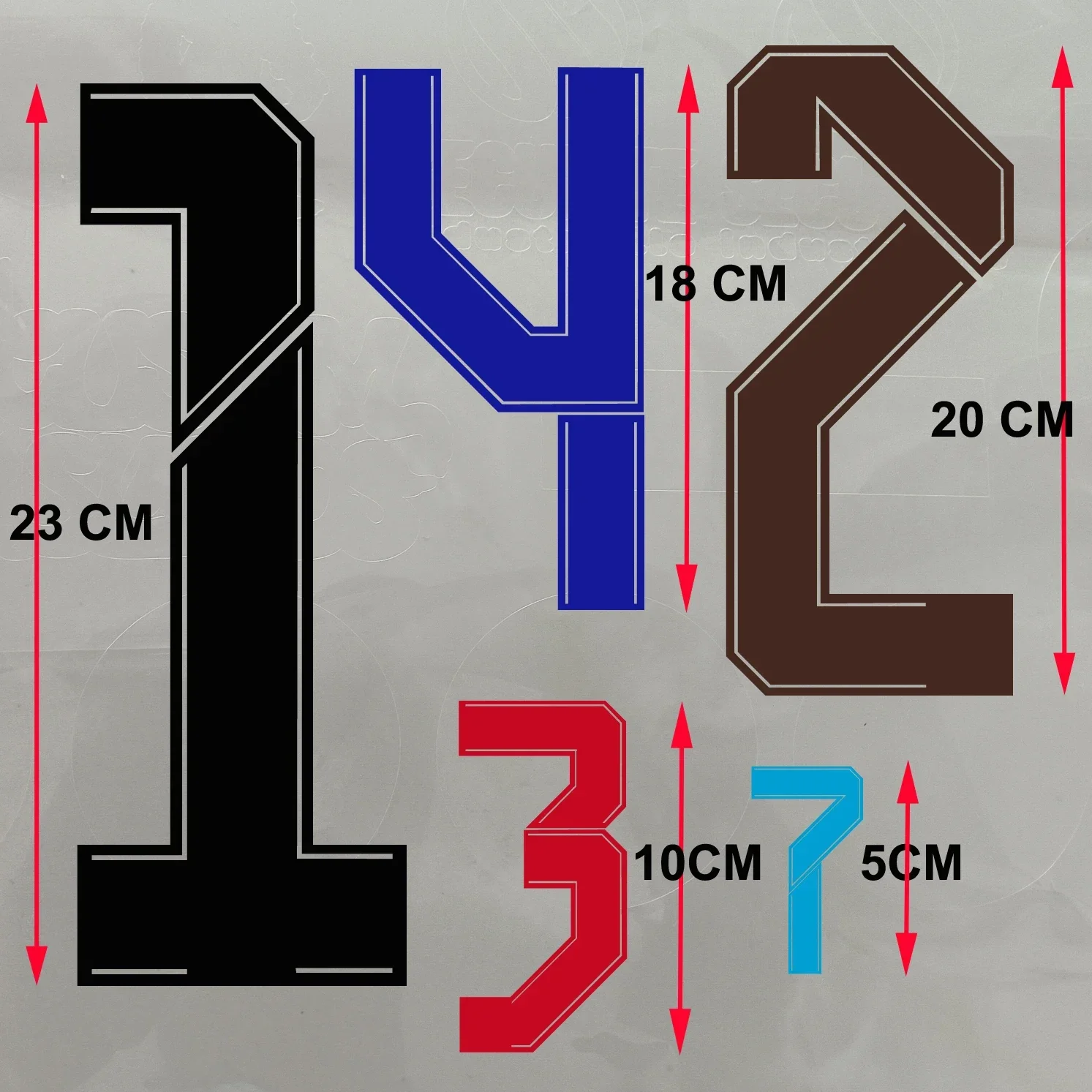 2021-22 home and away Iron on Patches Number DIY Football Jersey Number Name Custom Kids Clothes Hot Transfer Number Sticker