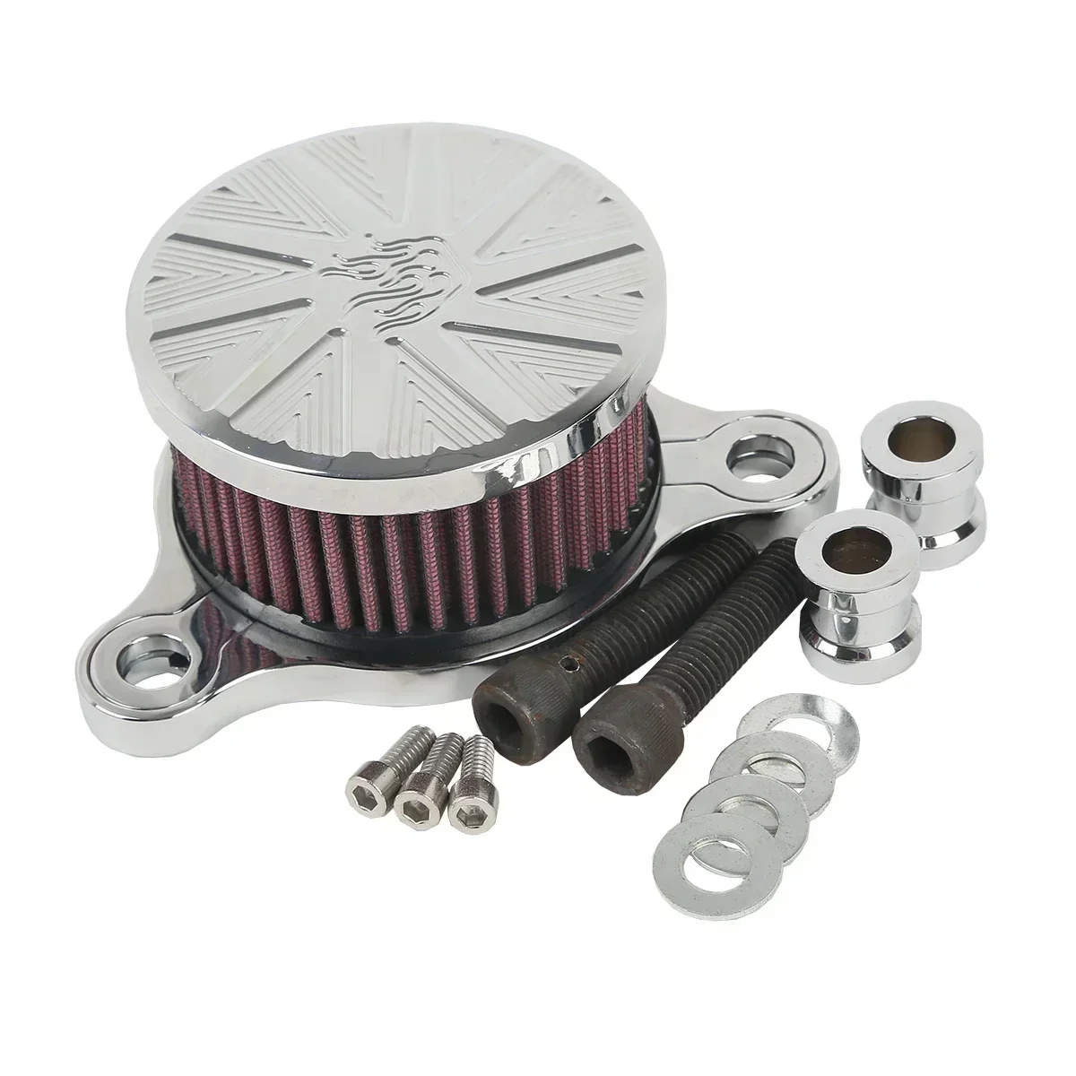 

For Harley Sportster 883 1200 2004-2016 2015 Motorcycle Accessories Flame Style Air Cleaner Intake Filter Motor