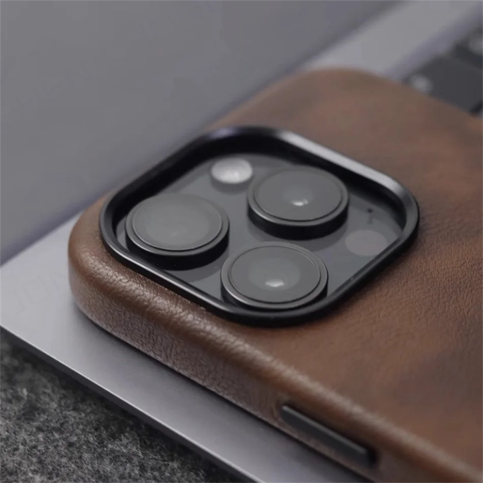 Luxury Business Crazy Horse Pattern Leather Magnetic Case For iPhone 16 15 14 13 12 Pro Max Slim Shockproof Cover For Magsafe