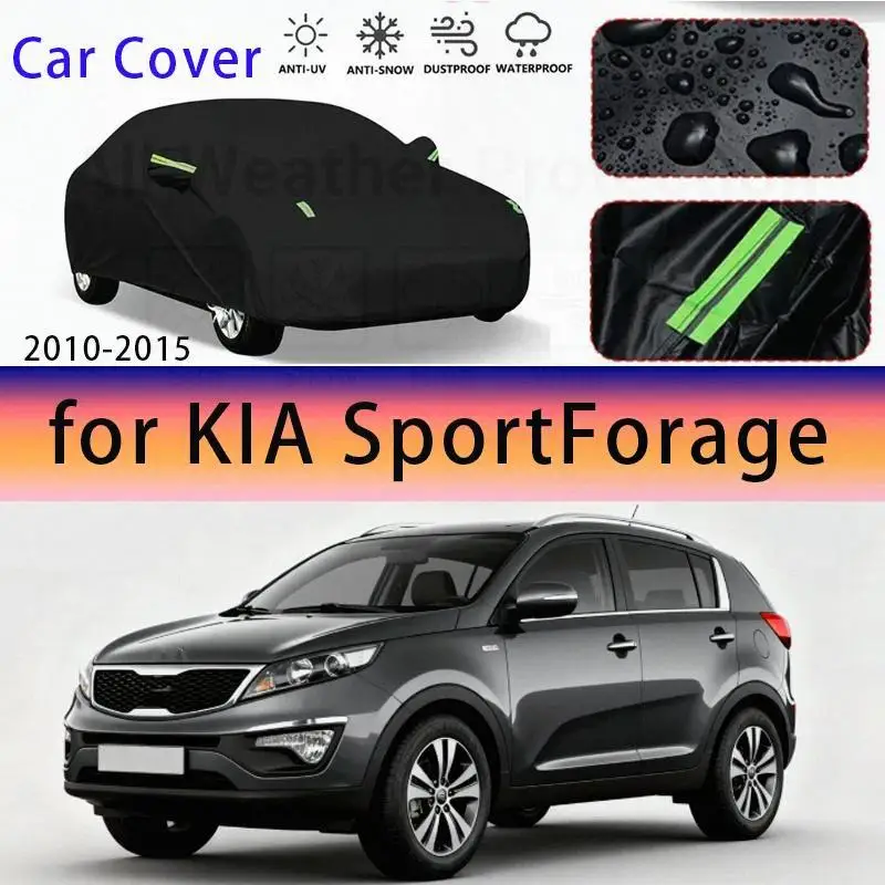 

Для защиты и водонепроницаемый KIA SportForage SL 2010 2015, полный снежный чехол, солнцезащитный козырек, пылезащитный внешний автомобильный аксессуар, автомобильные чехлы