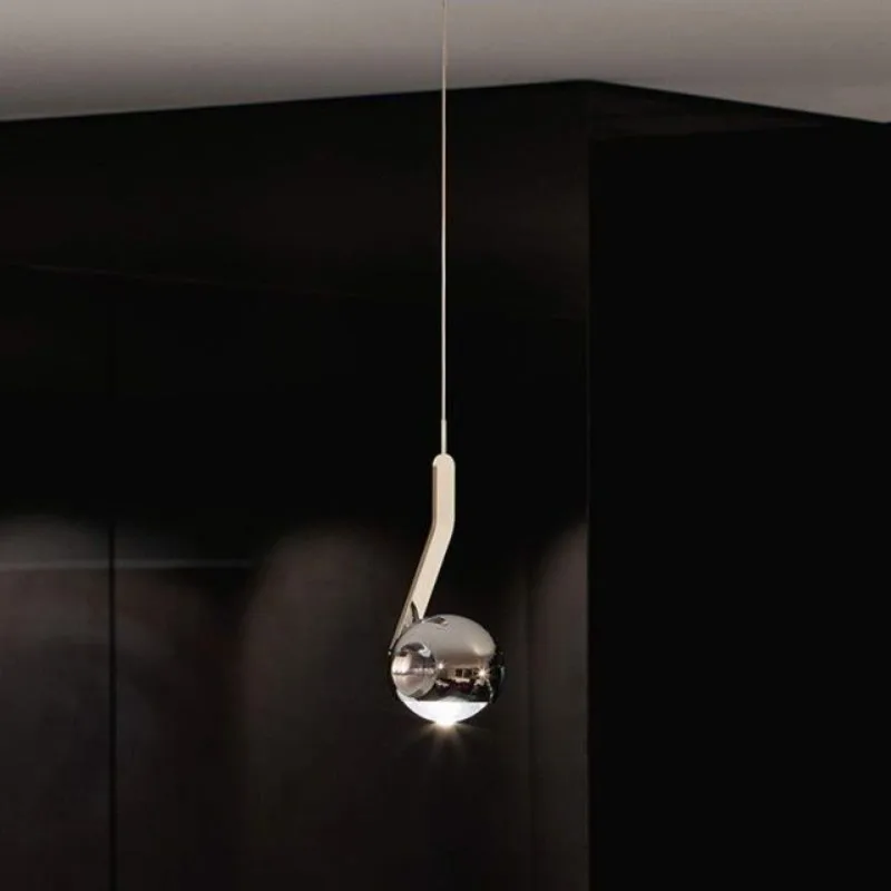 

Modern minimalist design living room bedroom bedside adjustable rotating circular magic ball pendant light