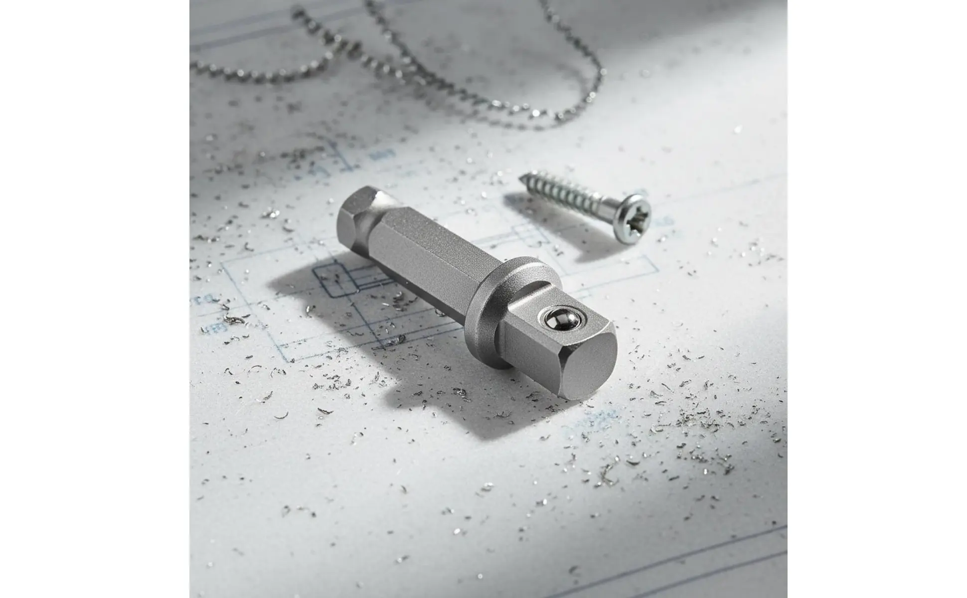 Hex to Square Drive Adapter Long-Lasting Quick Release Socket Converter Hex Shank Power Driver Adapter Secure Locking