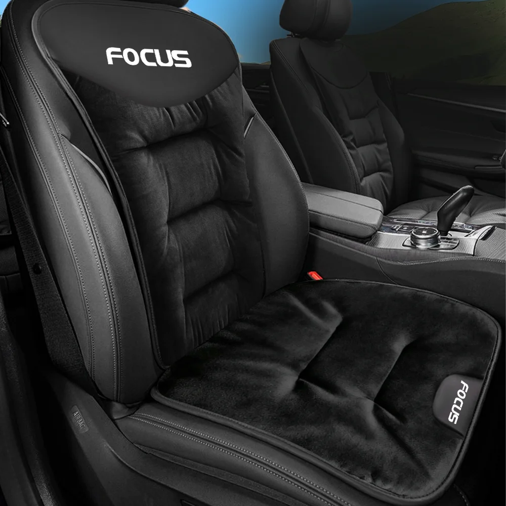 Plush Car Seat Cushion Keep Warm Seat Cover Back Supports Pad Protector Mat for Ford Focus ST Mk2 Mk3 Mk4 interior Accessories