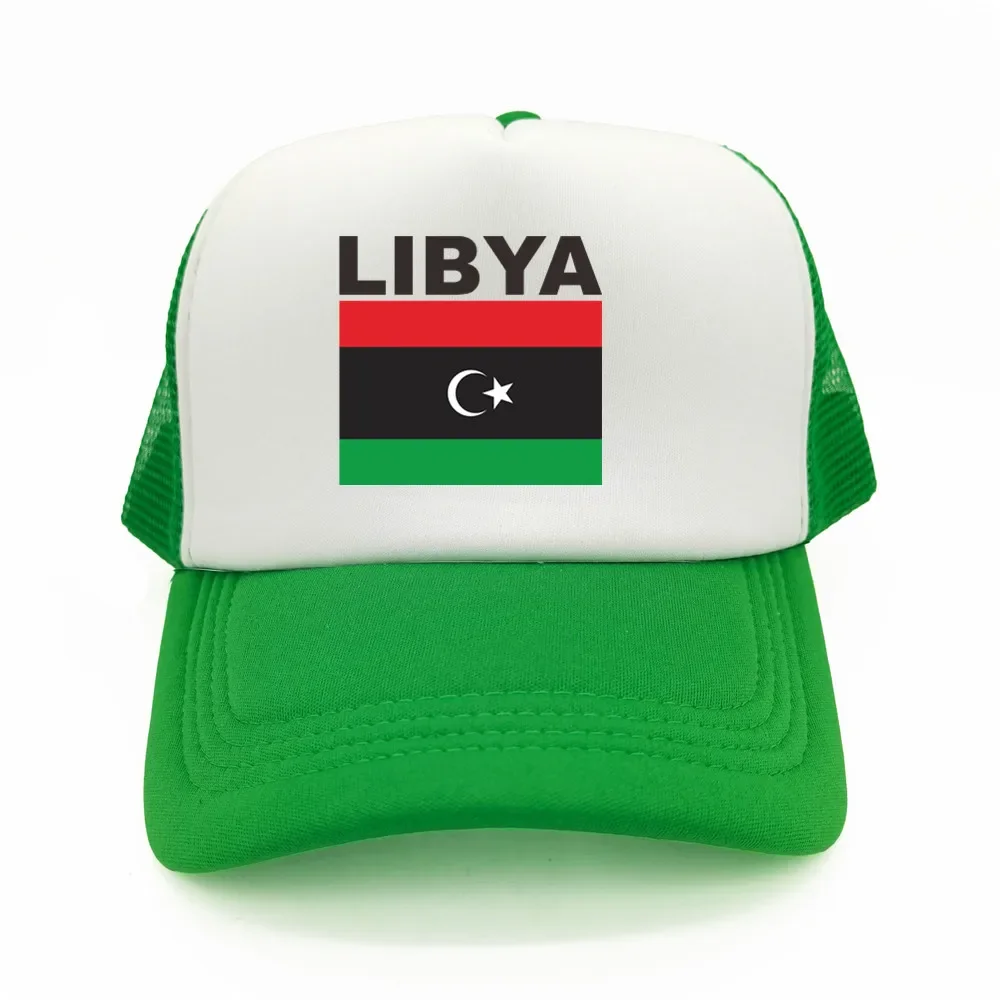 Libya Trucker Cap Summer Men Cool Country Flag Hat Baseball Caps Unisex Outdoor Mesh Net Caps