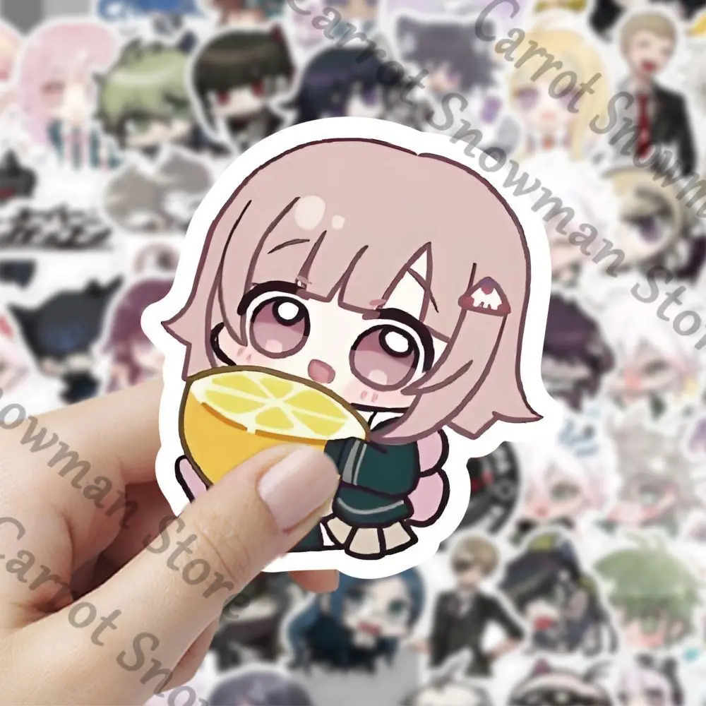

Наклейки Danganronpa 120, квадратный элемент Q-милый Naegi Makoto, маленькое выражение, засада, сделай сам, наклейка, украшение, маленький подарок