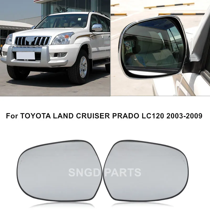 For TOYOTA LAND CRUISER PRADO LC120 2003 2004 2005 2006 2007 2008 2009  Car Exterior Door Rearview Side Mirror Lens Glasses