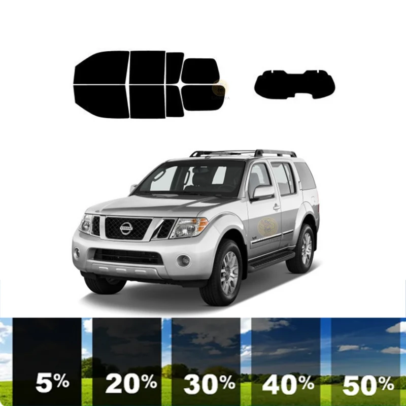 precut Removable Window Tint Film For Car 100% UVR 5%-70%VLT Heat Insulation Carbon ﻿For NISSAN PATHFINDER 4 DR SUV 2005-2012