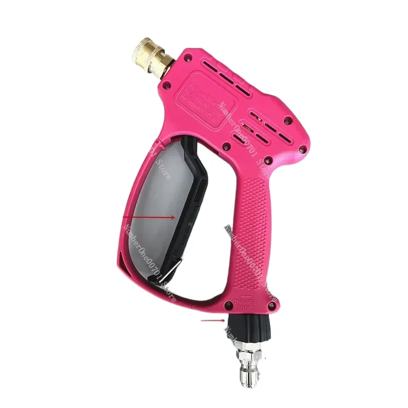 

Спусковой пистолет для мойки высокого давления с поворотным входом 3/8 дюйма, короткая палочка для мойки высокого давления, ручка-распылитель с быстрым разъемом 1/4