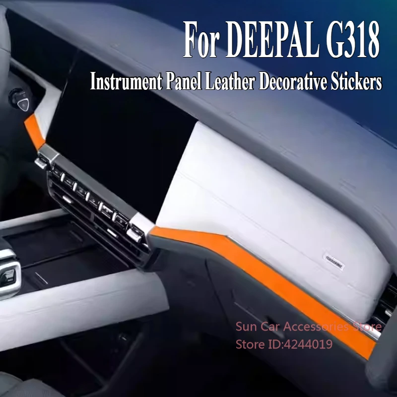 

For Changan DEEPAL G318 2024-2025 Alcantara Suede Instrument Panel Leather Decorative Stickers Car Interior Modified Accessory