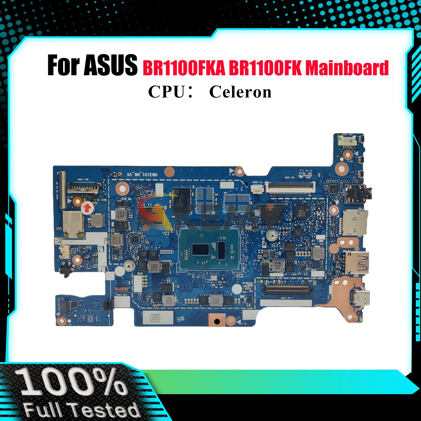 

Материнская плата для ноутбука BR1100FKA для ASUS ExpertBook BR1100F BR1100FKA, материнская плата для ноутбука с процессором Celeron, 100% тестирование, ОК, быстрая доставка