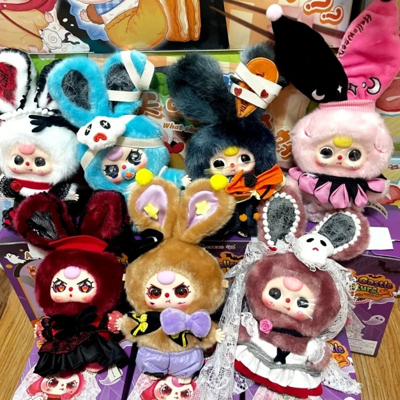 

Новая натуральная детская трехзамок на Хэллоуин, серия приключений, виниловая слепая коробка, милая кукла, декоративная коллекция, подарок на Хэллоуин, игрушки