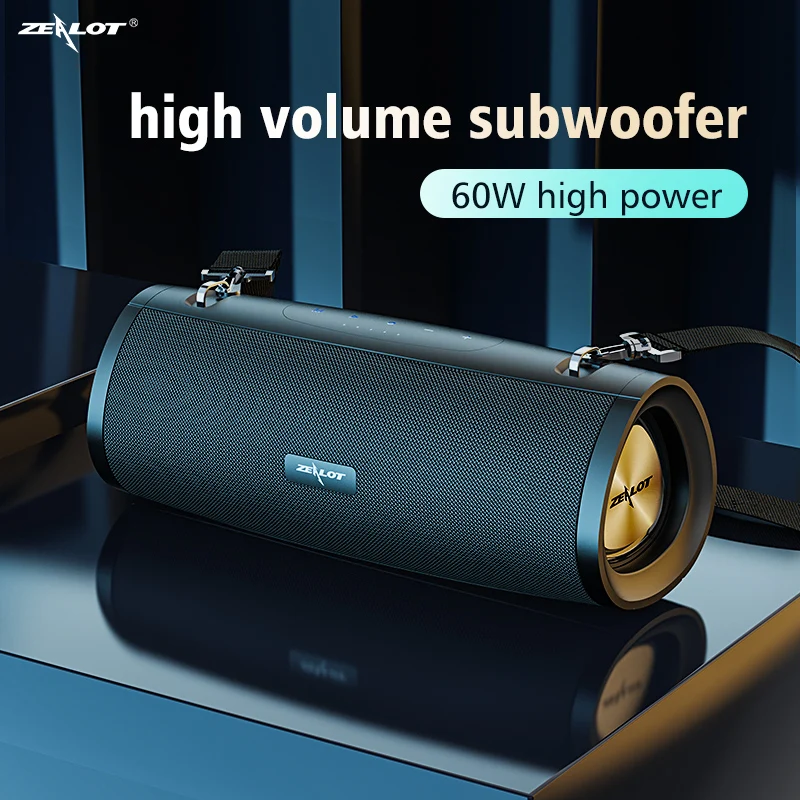 ZEALOT-S39 Tragbare Drahtlose Lautsprecher High-Power Große Spieluhr Outdoor Super Bass TWS Leistungsstarke Party caixa de som FM Radio AUX