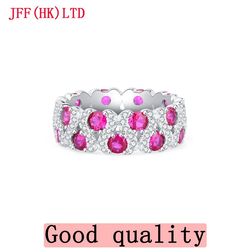 

Full circle row diamond ring female ring imitation diamond 100% 18K gold 100% 9K gold ring Wedding ring