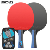 BOLI A10 Table Tennis Rackets High Performance Sets With 2 Ping Pong Rackets & Carrying Case