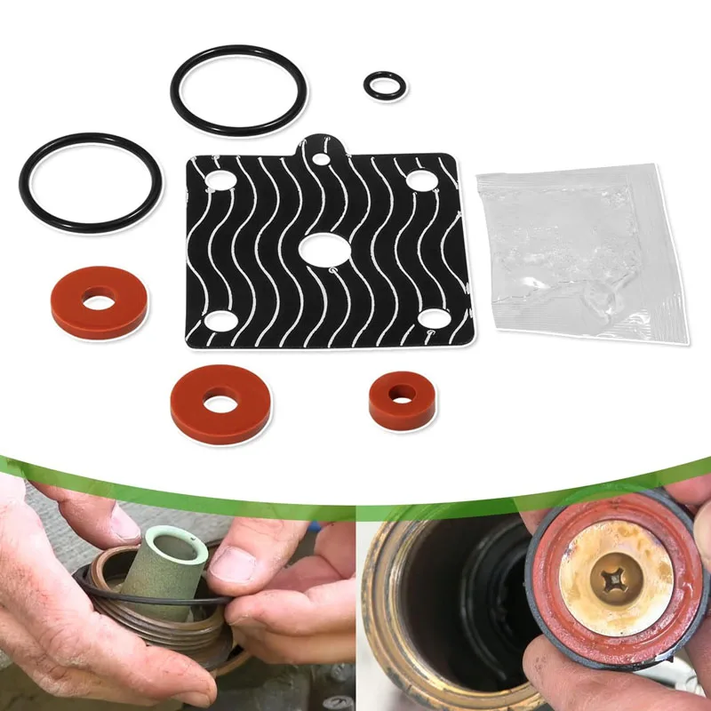 

Repair Kit compatible with Zurn 1/4”-1/2” Model 975XL and 975XL2, 3/8”-1/2” 975XLST Rubber and Springs Backflow Preventer Repair