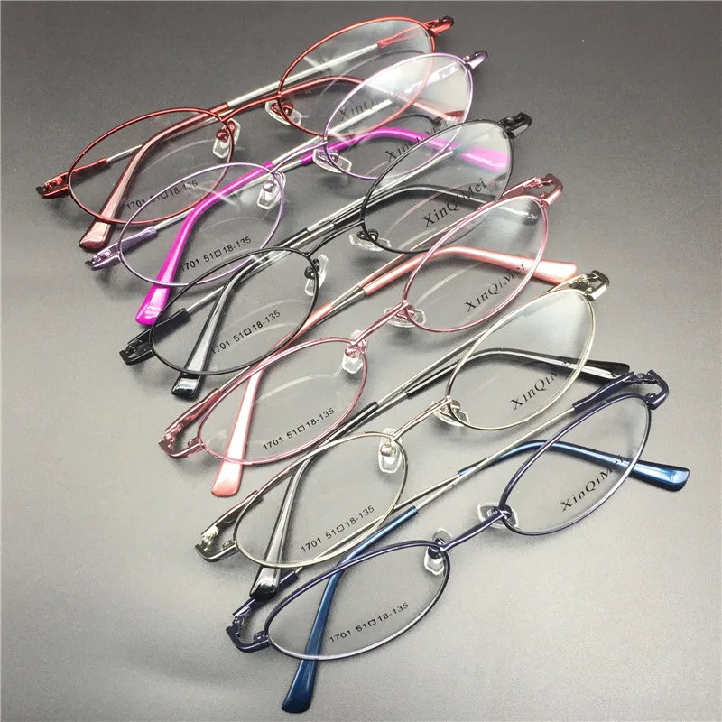 

small oval reading glasses women vintage small face eyeglasses frame female metal