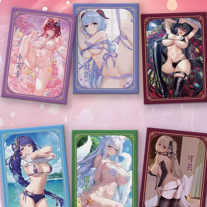 Wholesales Goddess Story Collection Card Stunner Colorful Photo Frame Metal Cards Girl Anime Games Beautiful Trading Card