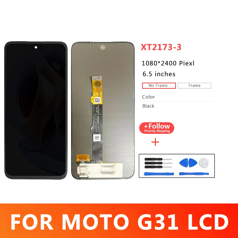 

6.4 inch Premium Quality LCD For Motorola Moto G31 Display Touch Panel Screen Pantalla For Moto XT2173-3 LCD Replacement Parts